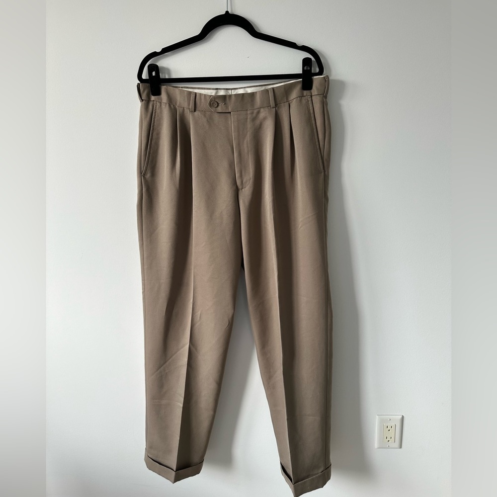 George pleated trousers